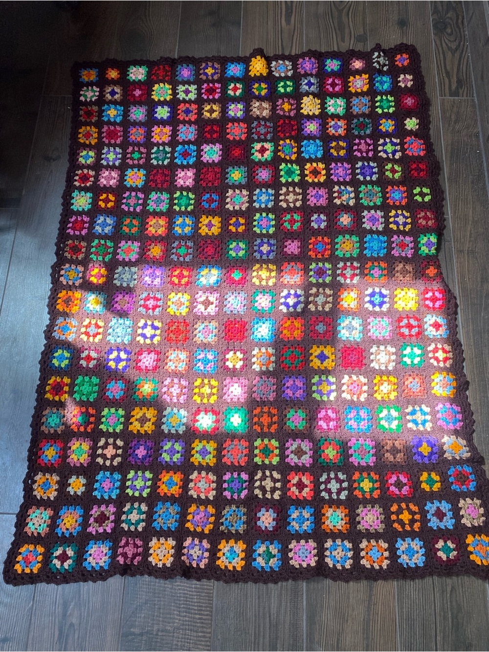 Handmade Granny Square Crochet Blanket
